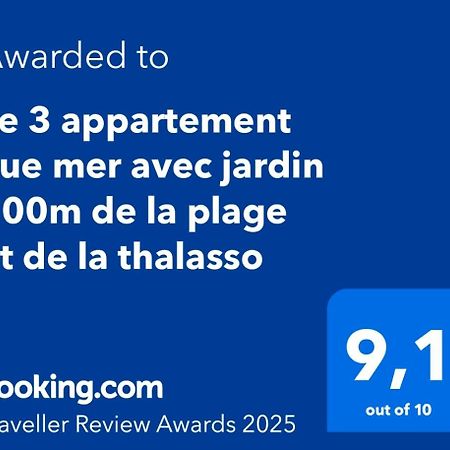 Le 3 Appartement Vue Mer Avec Jardin 100M De La Plage Et De La Thalasso Concarneau Esterno foto