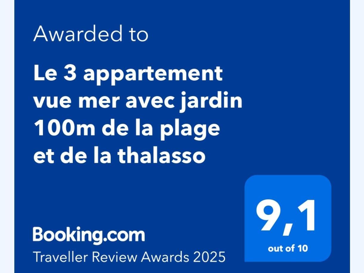 Le 3 Appartement Vue Mer Avec Jardin 100M De La Plage Et De La Thalasso Concarneau Esterno foto